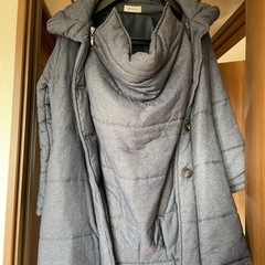 ミルクティー　ママコート　ネイビーの画像