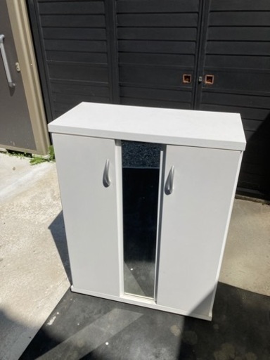 鏡付き下駄箱　美品　値下げ❗️