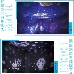 プロジェクターライト　4種類の画像