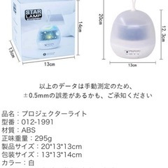 プロジェクターライト　4種類の画像