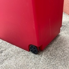 【ゴミ箱/赤】クリーニング済み【管理番号80812】の画像