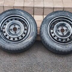 未使用スタッドレスタイヤ４本　ホイール付き 165/65R14 ...