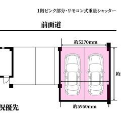 🚗 安佐南区山本新町３丁目　重量シャッター駐車場　月極駐車場　駐車２台可 - 広島市