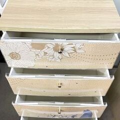リサイクルストアスターズ城西店 木目調天板 チェスト 収納ケース 4段の画像