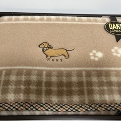未使用保管品 DAKS LONDON 高級 フットステップ ひざ掛け 70×100cm 毛100%の画像
