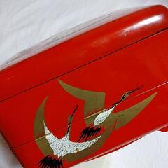 重箱    2段  鶴  レトロの画像