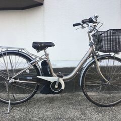 地域限定送料無料　ヤマハ　パス　新基準　4AH　子供乗せ　ゴールド　アシスタ　ビビ　神戸市　電動自転車　