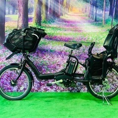 ❻ 4517子供乗せ電動自転車ブリヂストン3人乗り新品20インチ...