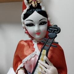 オルゴール　外国人形　昭和コレクション当時物の画像