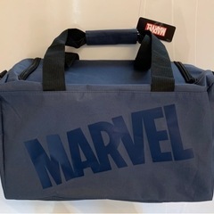 MARVEL　マーベル　ボストンバック　ブルー　文字色紺色