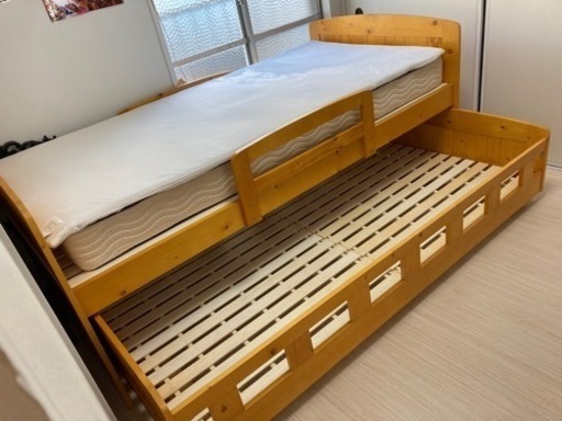 親子ベッド♡美品 スプリング付き