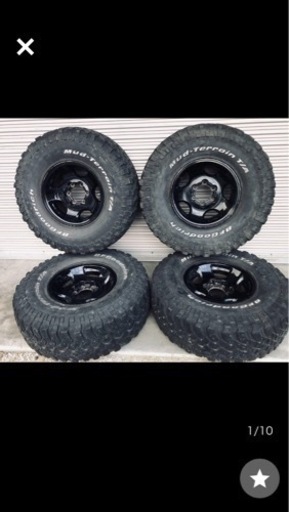 80 ランクル用アルミホイール　マッド&スノータイヤ付き4本組