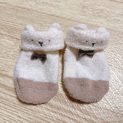 【ほぼ未使用】クマさんふわふわソックス
