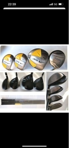 メンズ☆〖NIKE〗ナイキ他 15本 SRIXONバッグ 初心者 ゴルフ セット