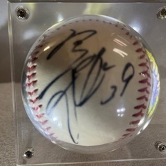 阪神タイガース　矢野輝弘監督　現役時代(捕手)での記念ボール