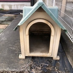 犬小屋緑屋根中型犬小型犬