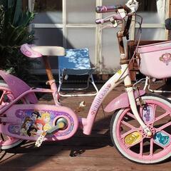 値下げ！！すぐ乗れます！ディズニープリンセス　幼児向け子供向け自転車