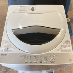 TOSHIBA 電気洗濯機5.0kg AW-5G6  2018年製　【i2-1209】