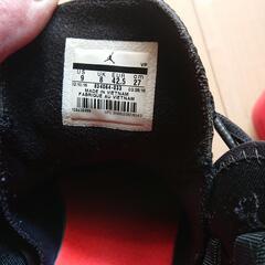 NIKE ナイキ 27cm エアージョーダン スニーカー👟 黒赤カラー 中古の画像