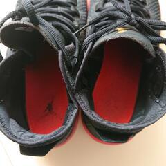 NIKE ナイキ 27cm エアージョーダン スニーカー👟 黒赤カラー 中古の画像