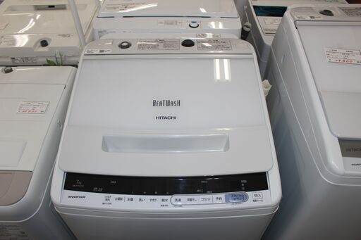 ★特別価格 7㎏ 大幅値下げ！ ★HITACHI 日立全自動洗濯機 (BW-V70CE6) 19年製 7㎏ 販売★大田区、品川区 配送・設置無料★店頭取引歓迎
