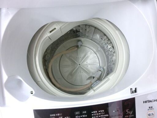 5.0㎏ 洗濯機 2016年製 日立 NW-5WR 5kg HITACHI 札幌 西野店 全自動洗濯機 （洗濯5.0kg） 「白い約束」 NW-5WR-W ピュアホワイト