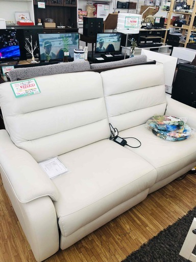 完売御礼 ニトリ 3人掛け電動ソファ クローナ