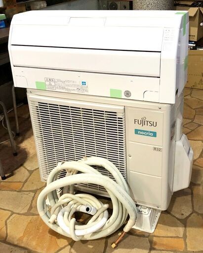FUJITSU 富士通 ルームエアコン AS-R25G-W nocria ノクリア 8-10畳用 2017年製！リモコン付　冷暖房兼用