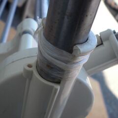 JM16568)物干し台 折り畳み式 幅：約88～142cm 高さ：約146cm 奥行：約53cm 中古品【取りに来られる方限定】の画像