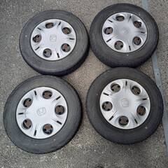 【中古品】ホンダライフ 純正 13インチ スチールホイール & ...