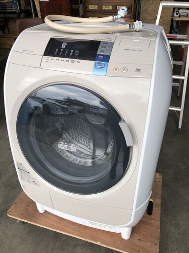 HITACHI ドラム式洗濯乾燥機 BD-V3600L 9kg 2014年製 J12024