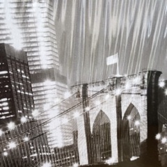 ニトリ LED付き キャンバスポスター の画像