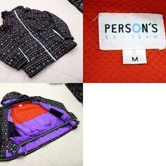 PERSONS スノーボードウェア 上下セット レディース M ジャケット パンツ ブラック×グレー スキーウェア 札幌市 北区 屯田の画像