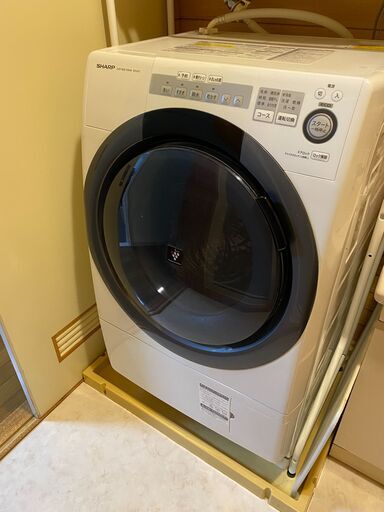【80%off】SHARPドラム型洗濯機 ES-S7C-WL【発送無し・引き取りのみ】