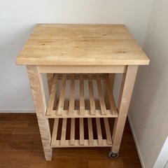 IKEA 木製棚　キッチンボード　収納棚　イケア