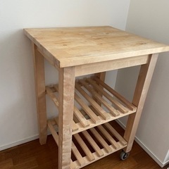 IKEA 木製棚　キッチンボード　収納棚　イケアの画像
