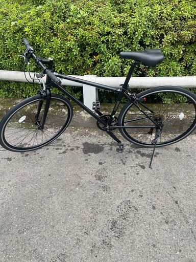 リサイクルショップどりーむ鹿大前店　No５６１　エコNo１５３０４X　自転車　クロスバイク　黒　28インチ　状態綺麗です♪　ブラック　SPEED