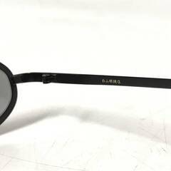 🔷🔶🔷KI14/92　白山眼鏡店 オーバル メタル フレーム カラーサングラス 度なし ブラック ハクサンガンキョウテン めがね メガネ HAKUSAN 小物🔷🔶🔷の画像