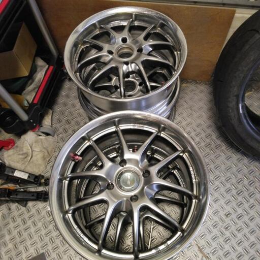 〔取引中〕WORK 15×6.5J ＋38　PCD100 4本