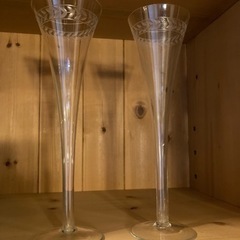 シャンパングラス2脚セット