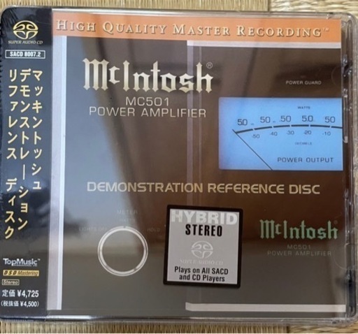 値下げしました。35000→30000円に新品Top Music SACD McIntosh Demonstration Reference Disc クラシック編 マッキントッシュ公認推薦 SACD