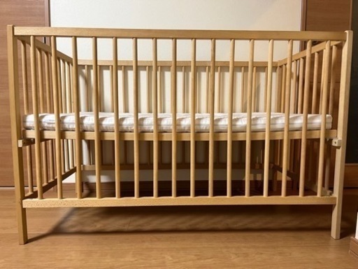 【決まりました】IKEA ベビーベッド(マットレス付き)