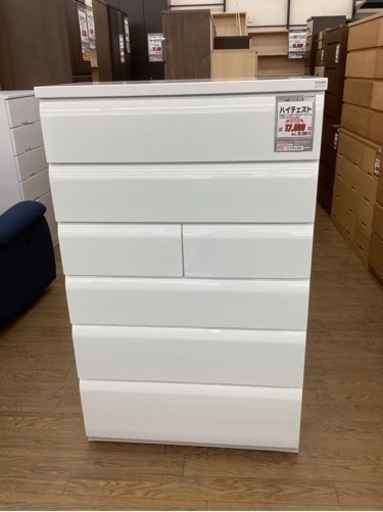 KL-37【新入荷　リサイクル品】ハイチェスト　白