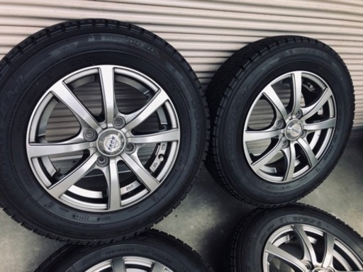 冬タイヤ 145/80R13 軽用アルミ付きスタッドレス 4本組
