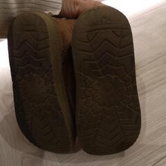 子供用ブーツ　キャメル　18cm ムートン風の画像