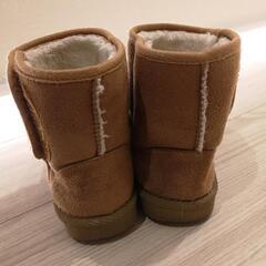 子供用ブーツ　キャメル　18cm ムートン風の画像
