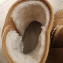 子供用ブーツ　キャメル　18cm ムートン風の画像