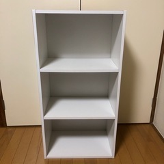本棚　白　