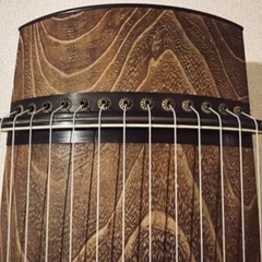【JUNK】箏 13弦/琴/蒔絵/和楽器/和風コスプレ小道具の画像