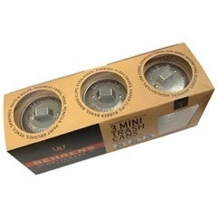 配送可　BEHRENS ミニトラッシュ缶 ３個セット MINI TRASH CANSの画像